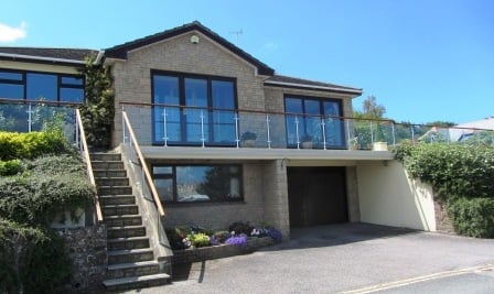 Glass balustrade Cornwall