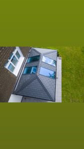 Completed warm roof extension project Cornwall