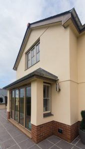 Aluminium bifold doors connecting indoor and outdoor spaces