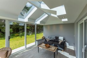 Warm roof extension installation in Cornwall