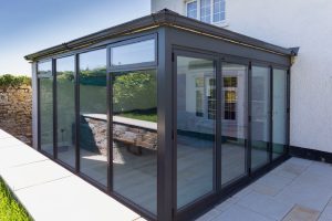 Solid roof home extension