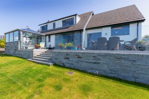 Contemporary extension and patio in Tintagel