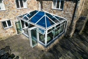 Conservatory overlooking the garden