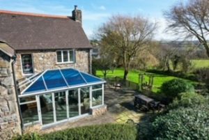 Modern conservatory extension