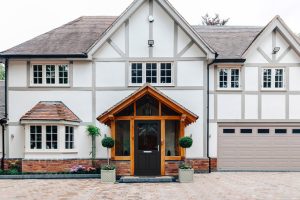 Timber-effect entrance door for a period property